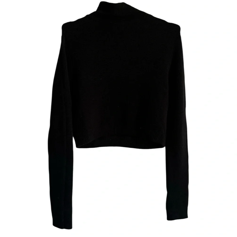 Free People Ottoman Mock Neck Pullover Black size Medium
